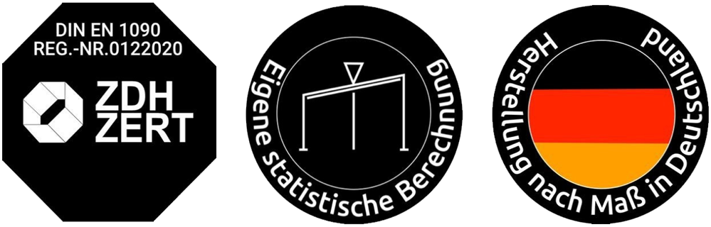 ZDH ZERT · DIN EN 1090, eigene statische Berechnung und Herstellung nach Maß in Deutschland